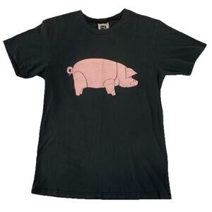 Vintage PINK FLOYD MERCH Animals Pig T Shirt RARE 2 Sided Nice Fade Men’s Small